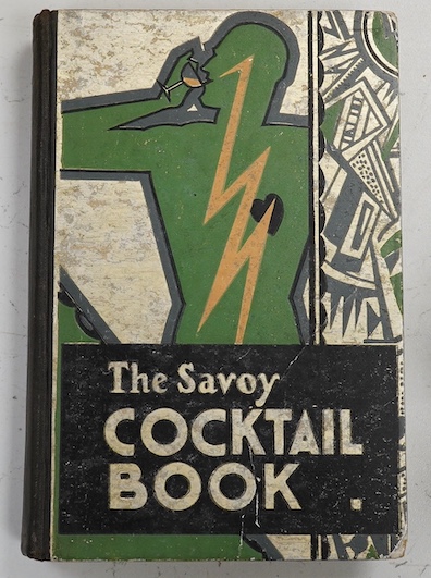 Craddock, Harry - The Savoy Cocktail Book. first edition. coloured illus. and decorations throughout (by Gilbert Rumbold); original cloth backed coloured pictorial and silvered boards, coloured pictorial e/ps. cr.8vo. 19